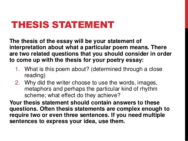 xiv poem thesis statement